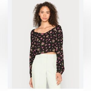 NWT Vero Moda Anna Long Sleeve Crop Top Sz XL #B1